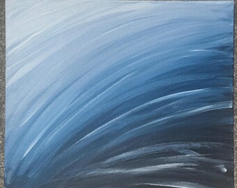 Acrylschilderij onder water op doek (24 x 20")