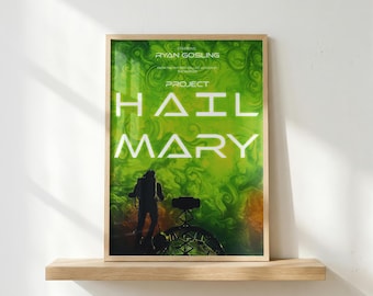 Project Hail Mary Poster | Sci-Fi Book Wall Art | Space Adventure Print | Andy Weir Inspired Decor | Astronaut Aesthetic Poster | Fan Gift