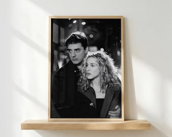 Carrie & Mr. Big Poster | Sex and the City Wall Art | Romantic TV Show Print | NYC Love Decor | Minimalist Couple Poster | Fan Gift