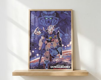 Gundam Poster | Mecha Anime Wall Art | Mobile Suit Print | Sci-Fi Robot Decor | Japanese Anime Poster | Mecha Fan Art | Gift