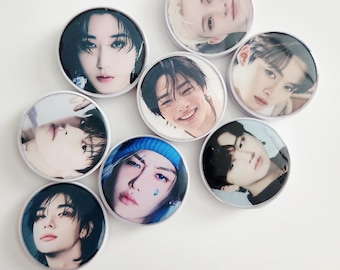 Stray kids Color Photo Adhesive Phone Grip White