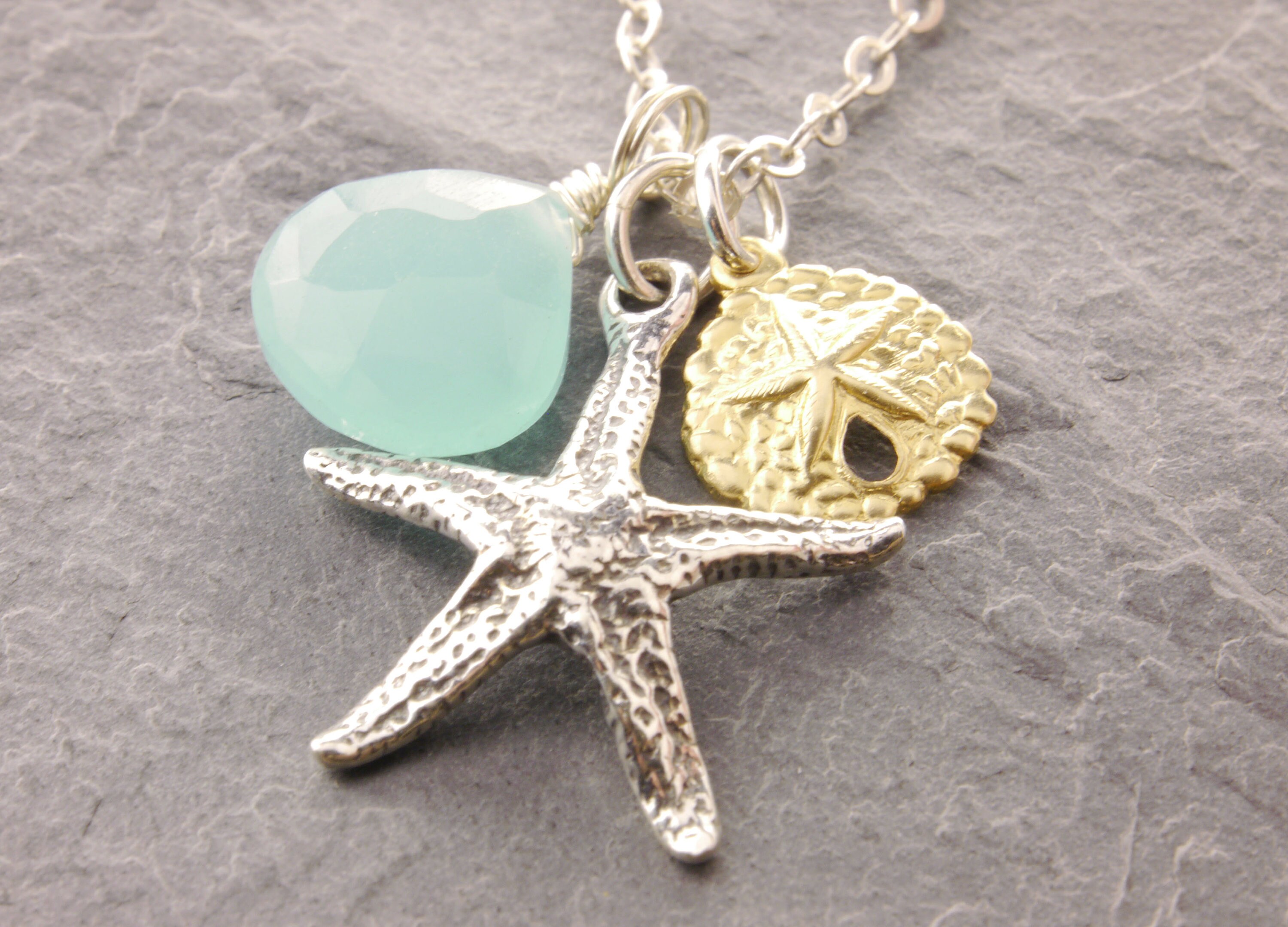 Starfish Necklace beach necklace ocean necklace summer Etsy
