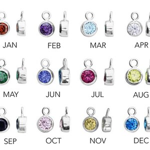 Birthstone Charm, mini birthstone, add birthstone, birthstone charms for bracelet, gemstone charm, gemstone briolettes, tiny birthstone, 4c image 5