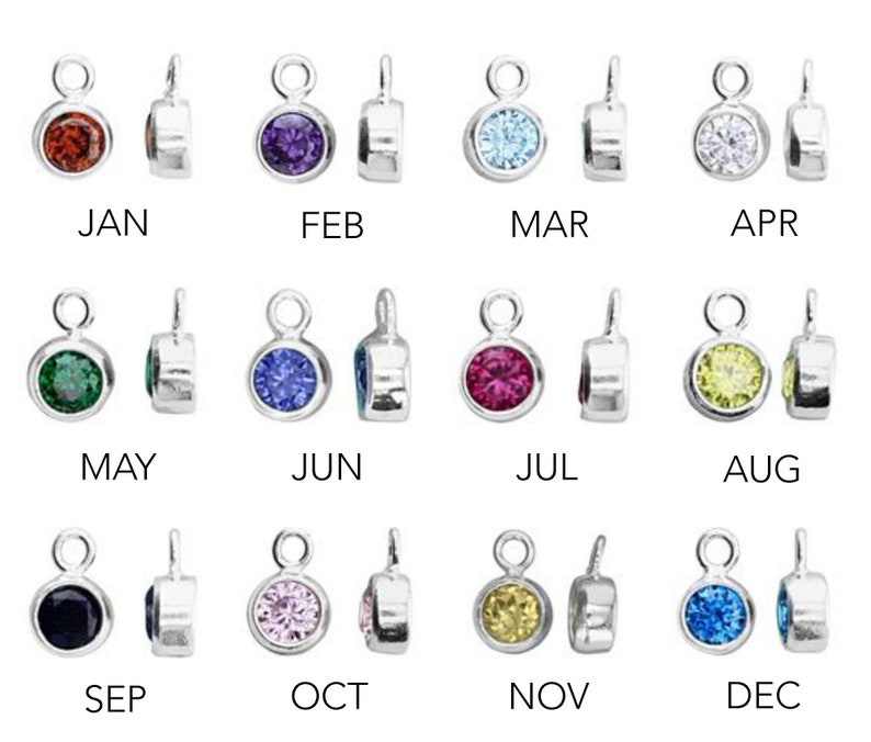 Birthstone Charm, mini birthstone, add birthstone, birthstone charms for bracelet, gemstone charm, gemstone briolettes, tiny birthstone, 4c image 5