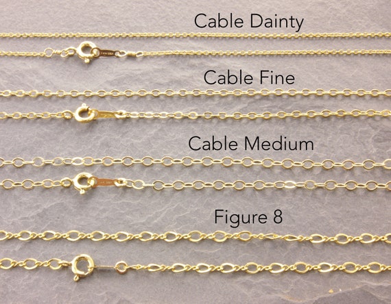 cable chain necklace gold