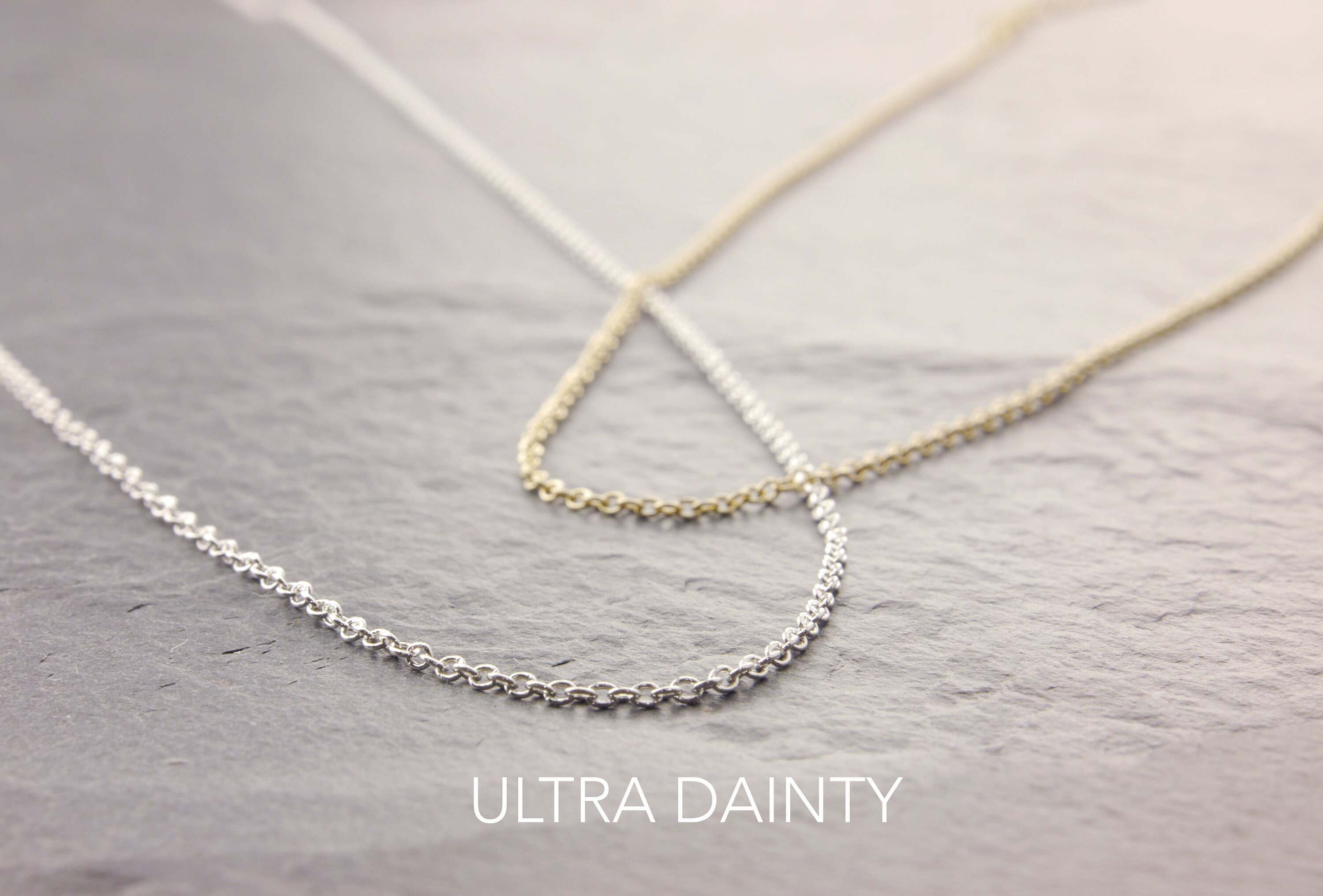 Dainty Chain Necklace Any Length 