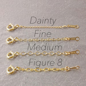 Gold Chain Adjuster, 1.5", 2", 3", 4", gold chain extender, gold necklace adjuster, gold necklace extender, gold adjuster chain, 1g