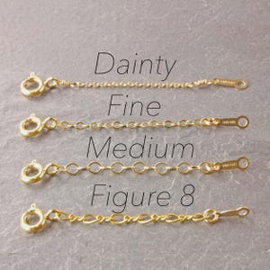 Gold Chain Adjuster, 1.5&quot;, 2&quot;, 3&quot;, 4&quot;, gold chain extender, gold necklace adjuster, gold necklace extender, gold adjuster chain, 1g