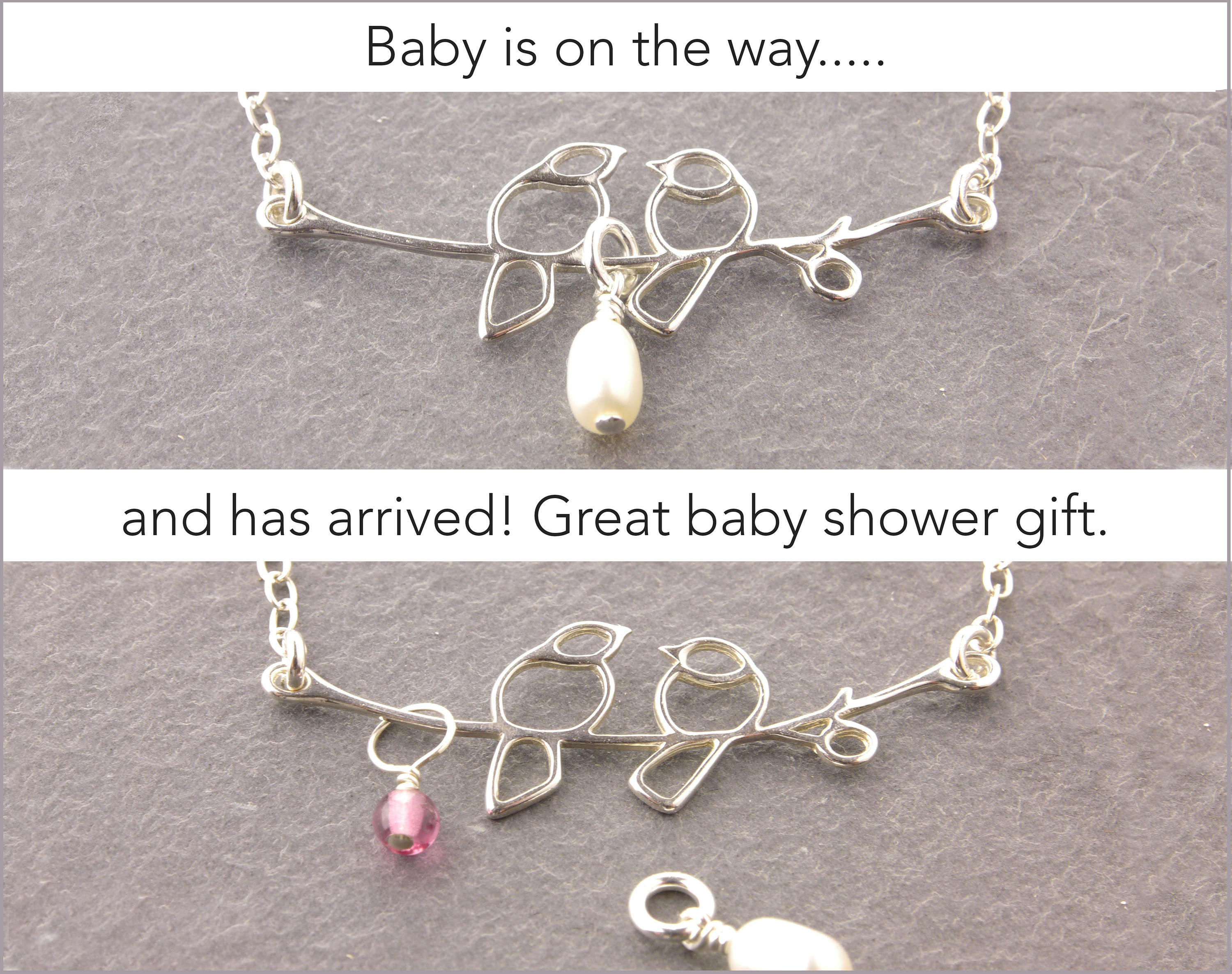 Baby Shower Gift 15 kids love birds necklace mom necklace