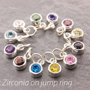 Birthstone Charm, mini birthstone, add birthstone, birthstone charms for bracelet, gemstone charm, gemstone briolettes, tiny birthstone, 4c image 4