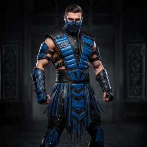 Custom Sub-Zero Lin Kuei Ninja Armor | Mortal Kombat Cosplay Costume