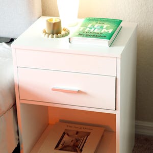 Hidden Compartment Furniture Nightstand with Secret Compartment - Modern Wood Side Table - Hidden Drawer Shelf -  Nightstand with NFC  Lock