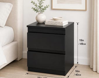 Nightstand with Secret Compartment with RFID Lock – Hidden compartment Furniture – Bedside Table with Hidden Drawer