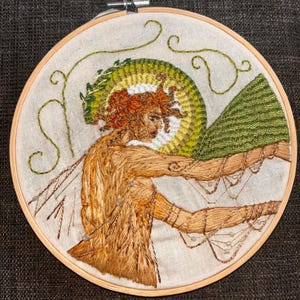 Handmade beaded embroidery