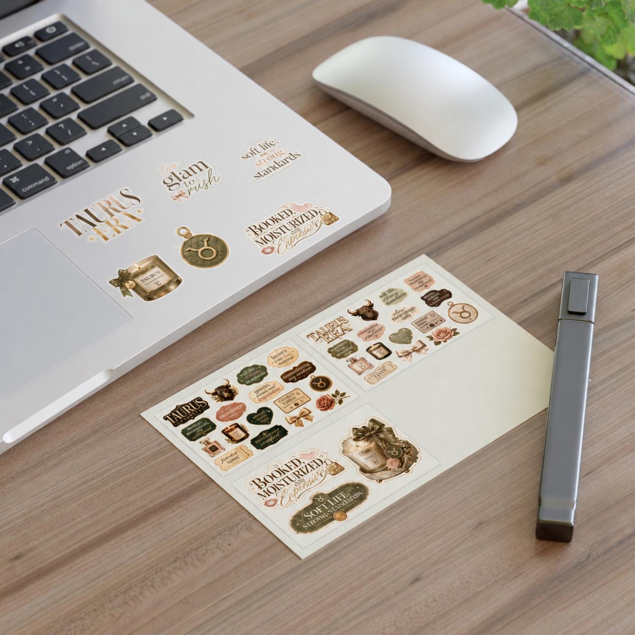 Taurus Zodiac Sticker Sheets | Astrology Planner Decorative Stickers