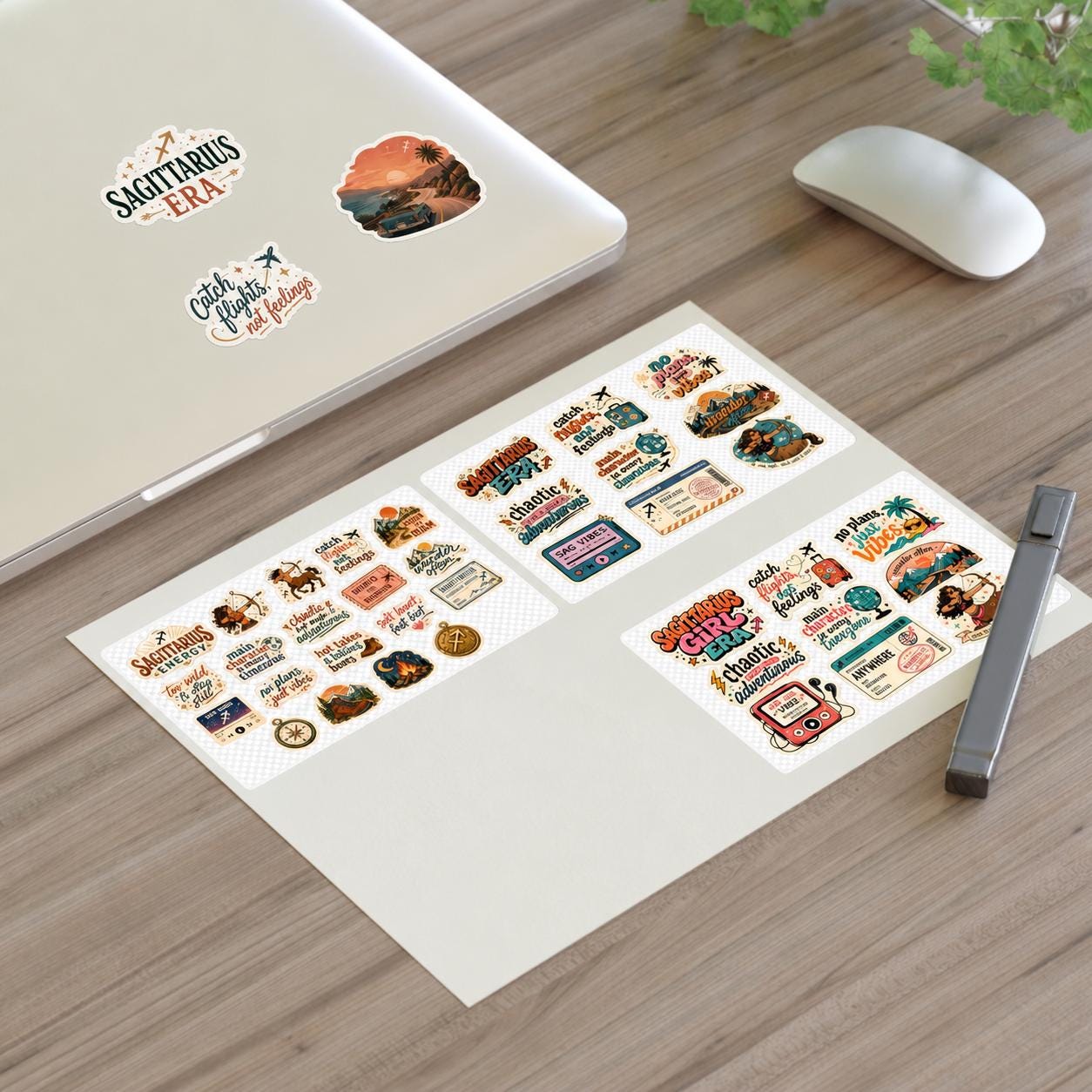 Sagittarius Era stickers | Zodiac Travel Adventure Sticker Sheet