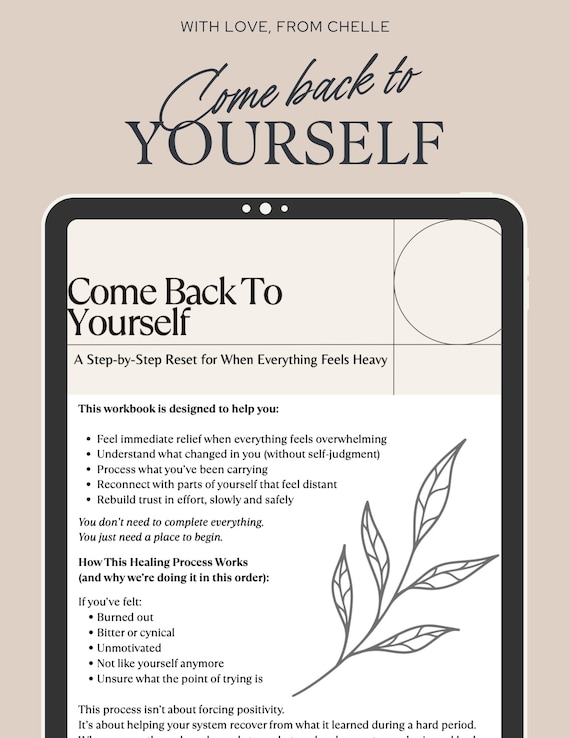Nervous System Regulation Workbook | Burnout Recovery, Emotional Reset Guide (Digital Download)