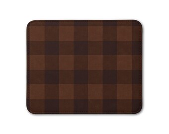 Podkładka skórzana 9x7,5 cala – wzór w kratę Buffalo
