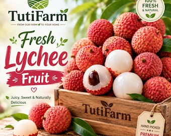TutiFarm Lychee Tropical Fruit Tree Seeds Rare Exotic Liche Leechee Berry Floral