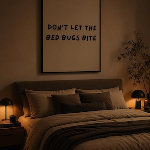 Póster "No dejes que las chinches te piquen" / Lámina decorativa para pared