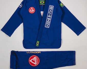 Gracie Barra Lutador Brazilian Jiu-Jitsu Gi – 450 GSM Pearl Weave BJJ Kimono, IBJJF Uniform