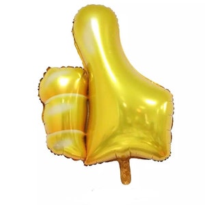 Like Balloons - HUGE Balloon Gold Like Balloon Thumbs Up Sign Balloons Wedding Ballon (Decoración de bodas y suministros de globos de cumpleaños de fiesta)