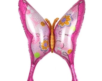 Butterfly Balloon - Huge Butterfly Balloon Insect Butterflies Balloons Ballon ( Birthday Decor & Party Balloon Supplies )