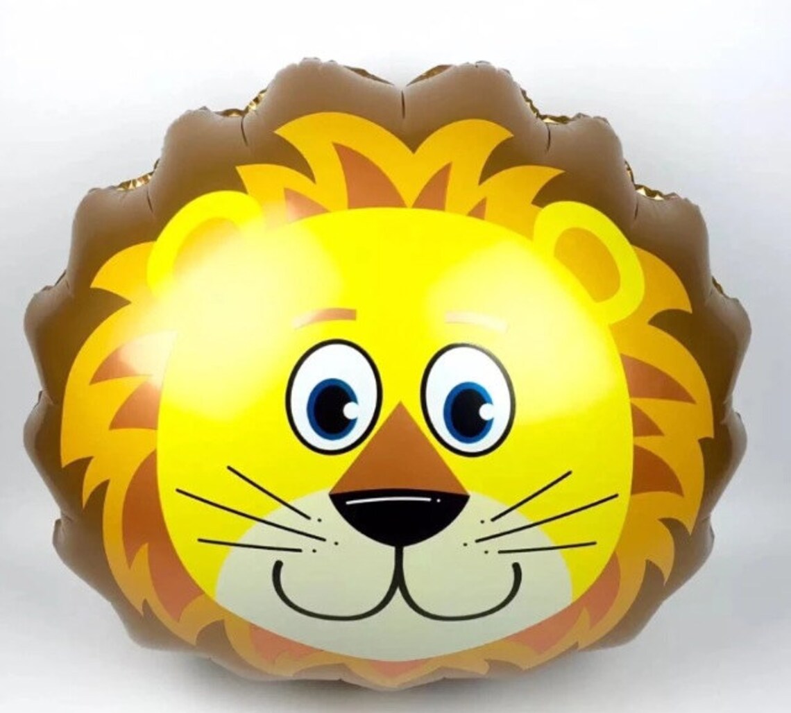 Lion Balloon Animal Lion Balloons 30 Inch Large Ballon Etsy