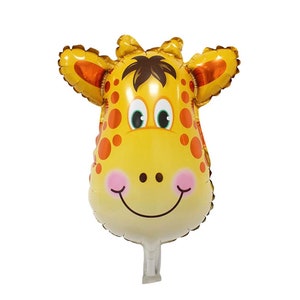 Birthday Party Balloons Giraffe Monogram Frame Machine Embroidery Design  Balloon Presents Zoo