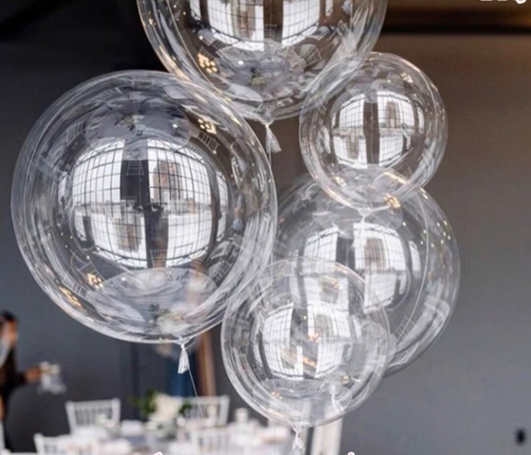 Clear Balloons HUGE 36 Inch Balloon Round Transparent Big Latex Balloon