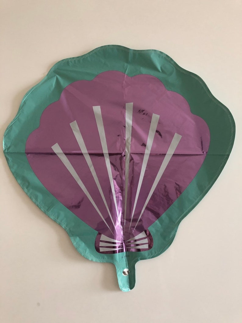 Purple Shell Balloons or Pink Shell Balloons Shell Balloon Birthday Decor /& Party Balloon Supply