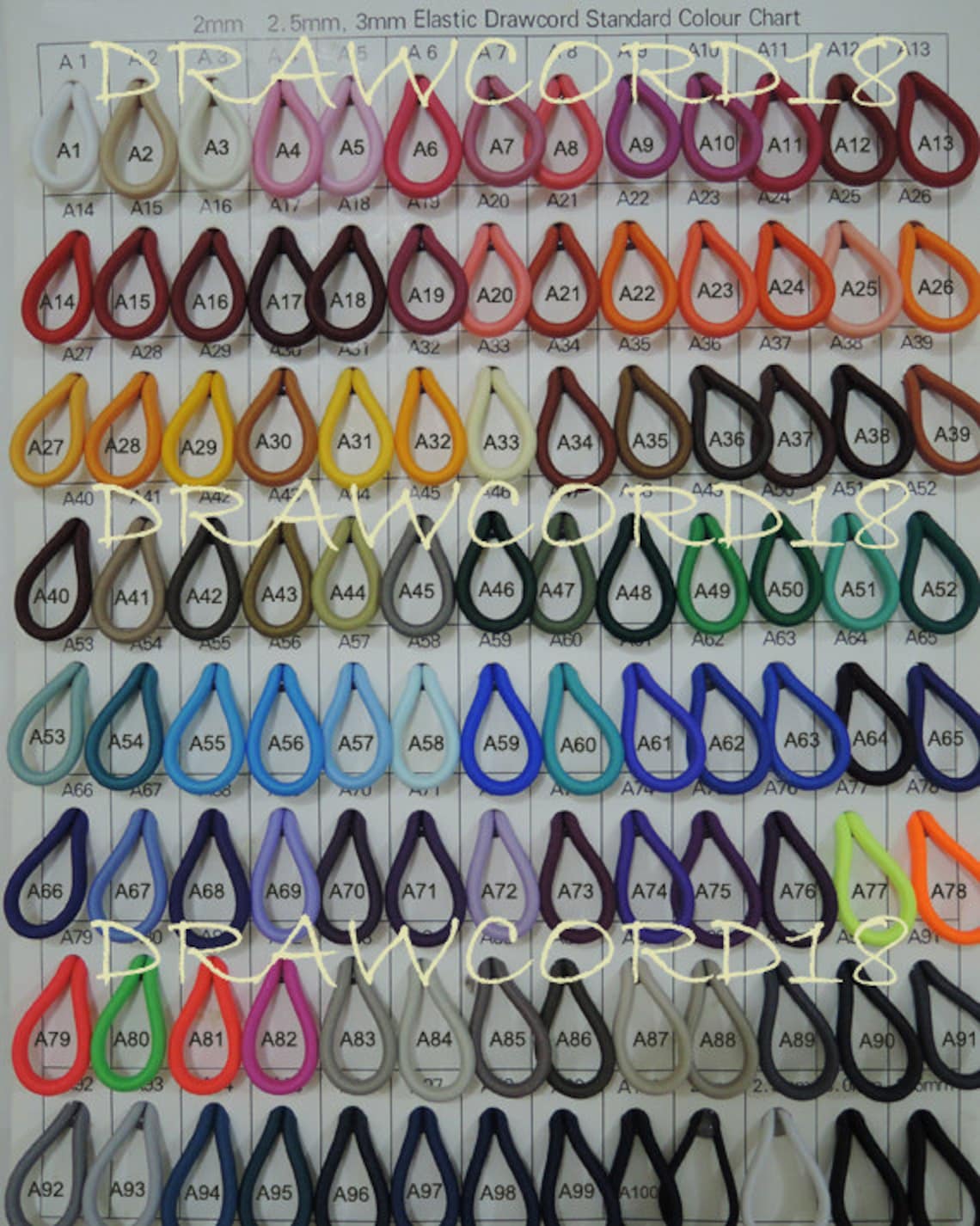 Black 2mm Elastic Cord Ha6002 main image 1