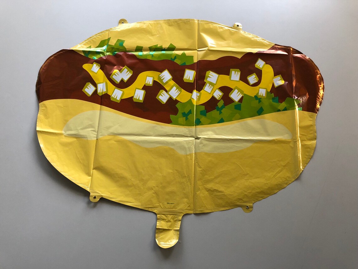 Hotdog Balloons Hot Dog Balloon Food Party Ballon Kids Etsy