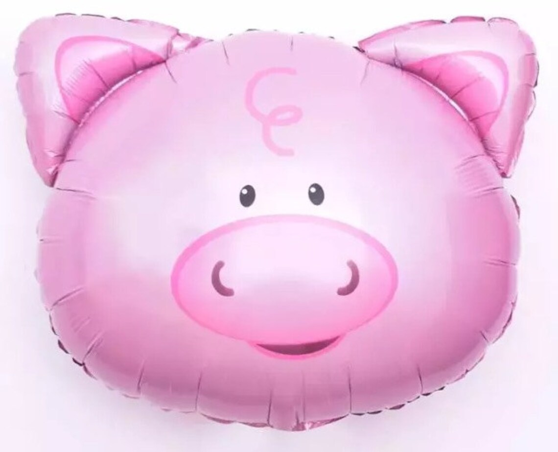 Pig Balloon Cute Pink Pig Balloons Animal Balloons Pink Pigs Etsy