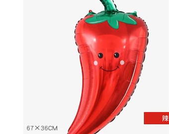 Chilli Balloons - 67 x 36 cm (Dekoracje urodzinowe i artykuły na balony na imprezę)