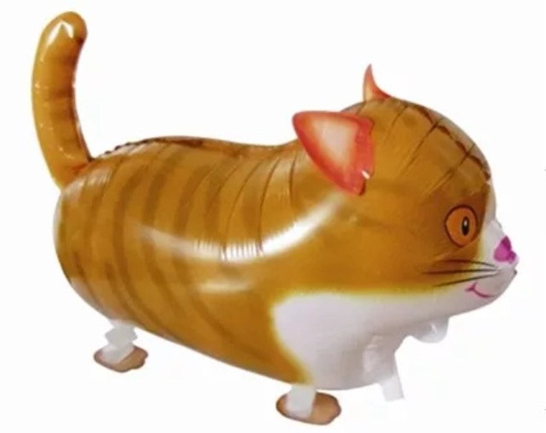 Cat Balloons HUGE 24 Inch Walking Animal Cats Balloon Brown Etsy