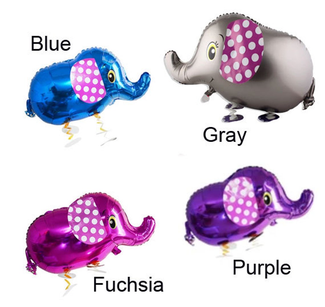 Elephant Balloons HUGE 30 Inch Walking Animal Elephant Etsy