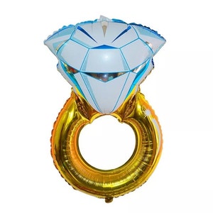 Diamante de globos - globo muy grande gran diamante con anillo de oro globo boda globos Ballon (decoración de la boda y suministros globo del partido)