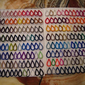 Voorbeeld kleurenkaart voor 200 sample kaart kleur van ronde stretch elastisch trekkoord touw