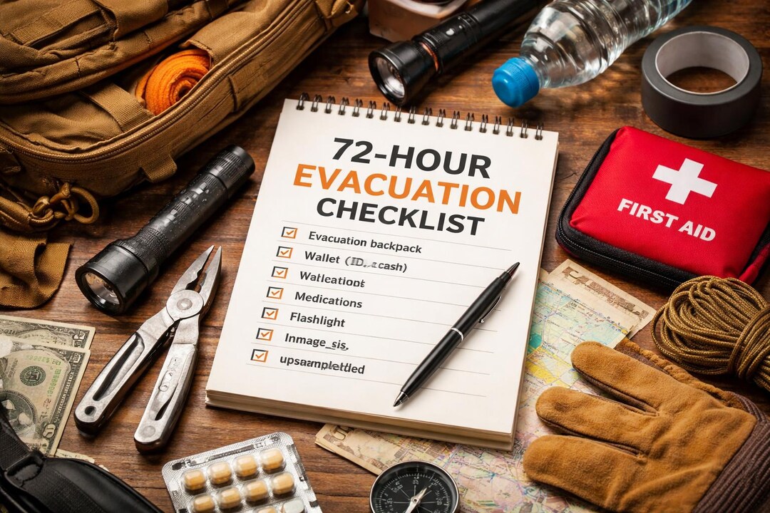 Evacuation Checklist Printable | 72 Hour Emergency Kit List | Disaster ...