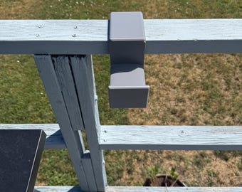 Deck Rail Hose Holder – No Drill, Outdoor Organizer for 2x4 Wood Rail