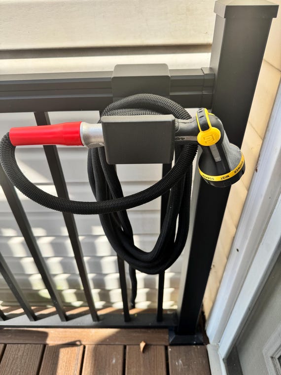 1.5" x 2” Metal Deck Rail Organizer | Made with Carbon Fiber Infused Plastic