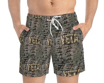 Money Print Swim Trunks | All-Over Dollar Pattern