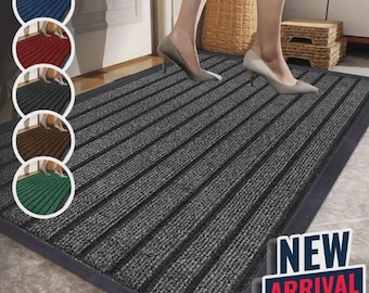Heavy Duty Non Slip Rubber Mat Indoor Outdoor Washable Weather Resistant