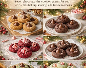 チョコレートキスクッキーコレクション｜簡単クリスマス クッキーレシピ7選｜ホリデーベーキング電子書籍（PDF版）