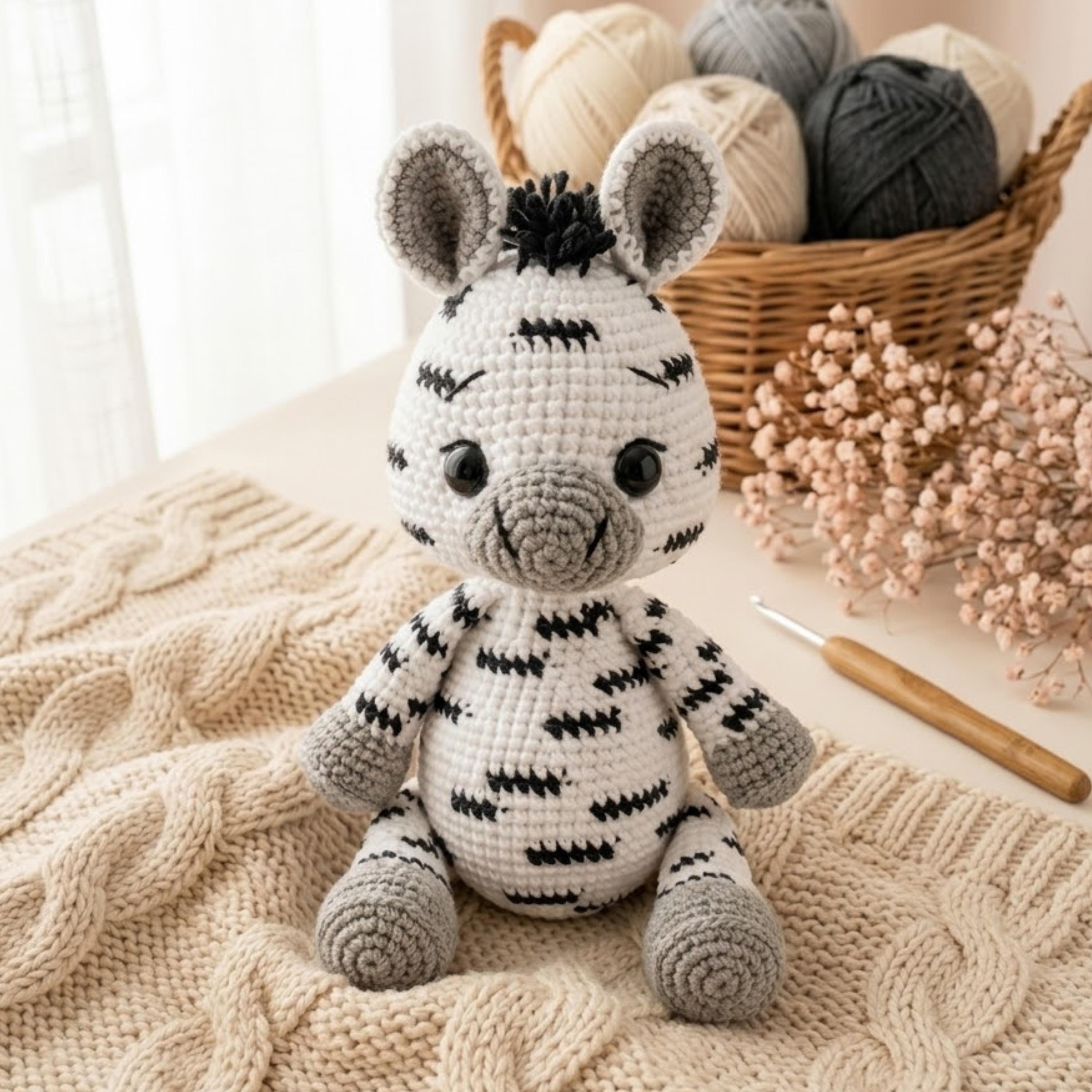 30 Zebra Crochet Patterns for Amigurumi, Blankets, Nursery Decor, and Handmade Gifts 12 Zebra Crochet Pattern PDF