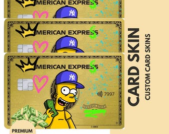 Custom Debit Credit Card Skins/Stickers - Cartoon Grafitti Designs