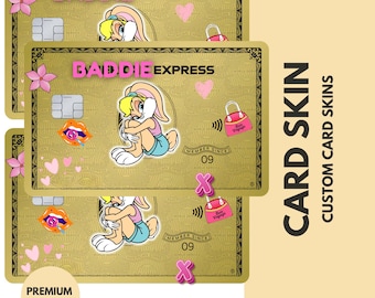 Custom Debit Credit Card Skins/Stickers - Cartoon Baddie Designs