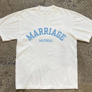 Marriage Material T-Shirt, Bridal Tee Part of Matching Set, Bachelorette Gift, Future Mrs Tee