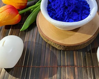 Polvo azul Nila marroquí 100 g: Cuidado natural para el rostro y el cuerpo que ilumina la piel.
